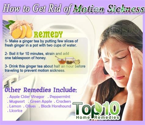 How To Get Rid Of Motion Sickness Top 10 Home Remedies