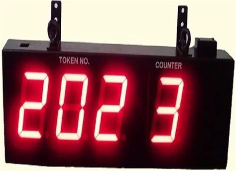 Graphics Red Led Numeric Token Display Boards Type Of Lighting