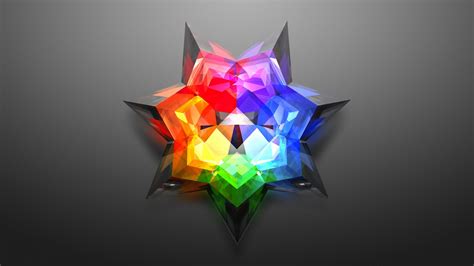 1920x1080 Digital Art Minimalism Colorful Abstract Low Poly Geometry 3d
