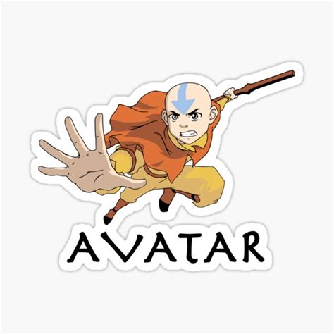 Avatar The Last Airbender Aang Stickers Redbubble
