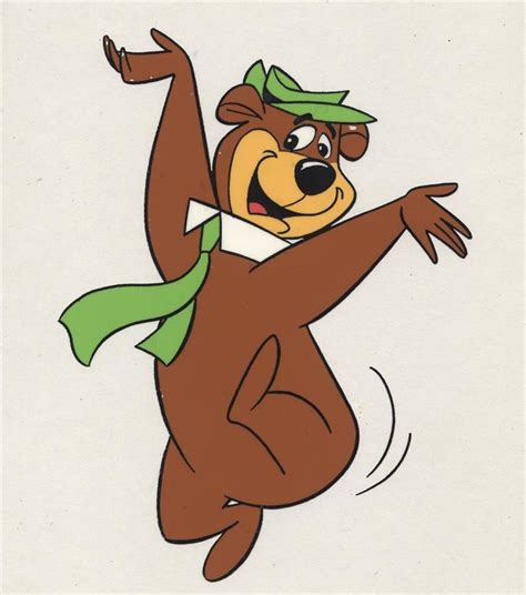 Hanna Barbera Yogi Bear Animation Publicity Cel Painting 1970s