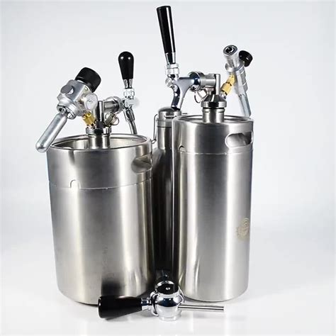 64 Ounce Mini Beer Keg Pressurized Growler For Craft Beer Dispenser