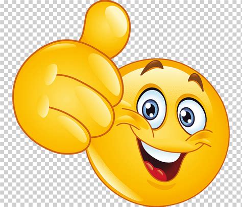 Emoticon De Señal De Pulgar Sonriente Smiley Diverso Cara Emoji Png