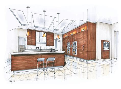 Cocina Interior Design Renderings Interior Design Sketches Interior