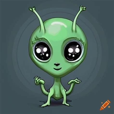 Cute Alien Character On Craiyon