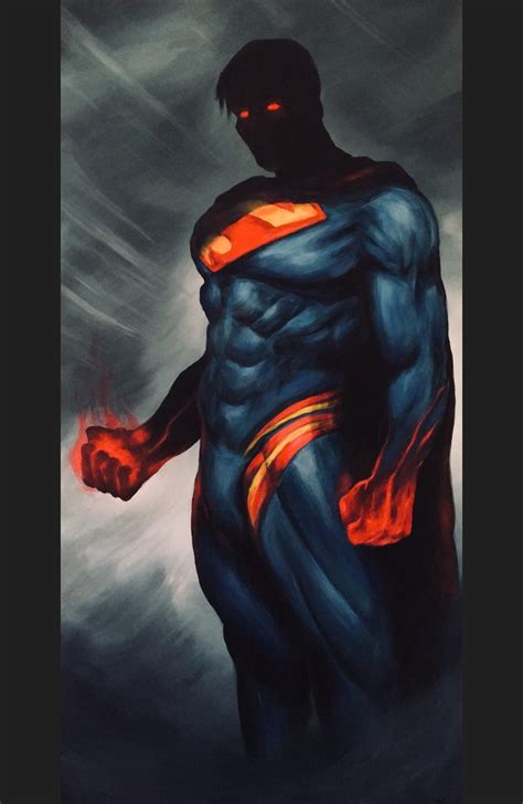 A Superman Painting I Did 2 Years Ago And The Biggest Painting Ive