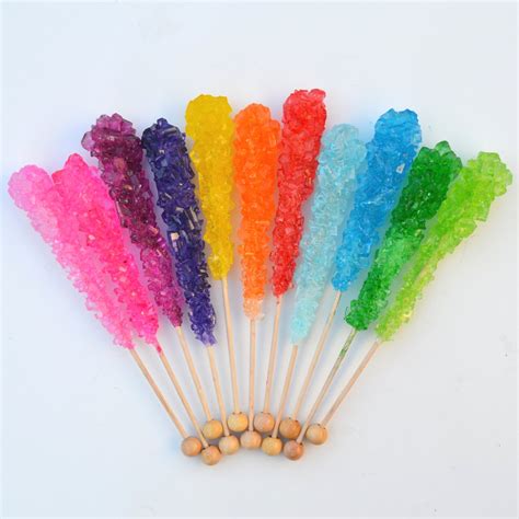 Rock Candy Sticks Flavoured Sugarar Swizzle Sticks