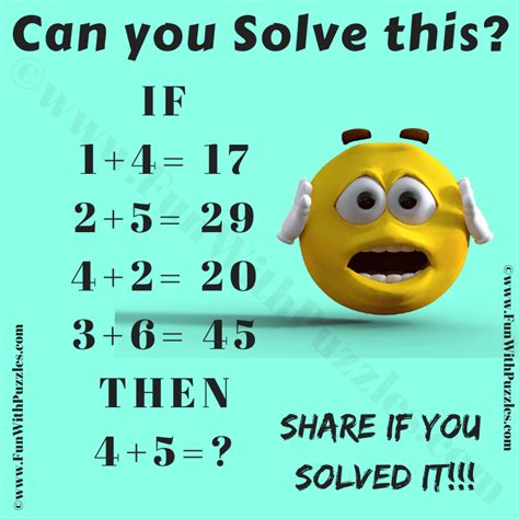 Maths Reasoning Logic Riddle With Answer
