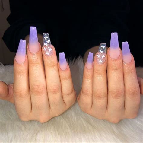 45 Awesome Purple Arcylic Coffin Nail Designs You Must Have Meetflyer