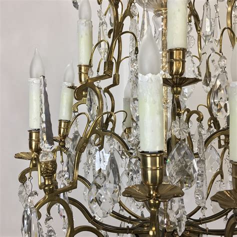 With antique brass chandelier view photo 9 of 45. Antique Venetian Brass and Crystal Chandelier - Inessa ...