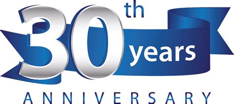 30 Years Anniversary Logo Blue Ribbon 1 Bare International