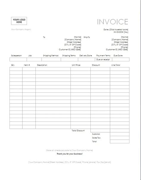 Consulting Invoice Template Free Formats Excel Word