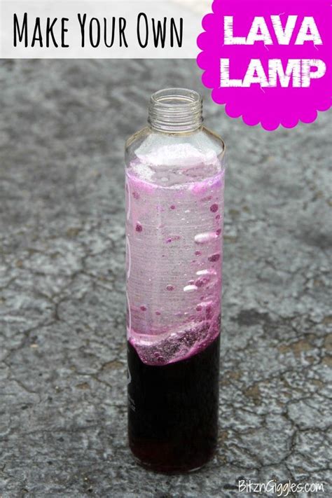 Make Your Own Lava Lamp What A Fun Outdoor Summer