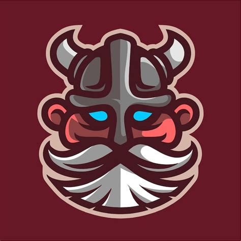 Premium Vector Old Viking Mascot Gaming Logo