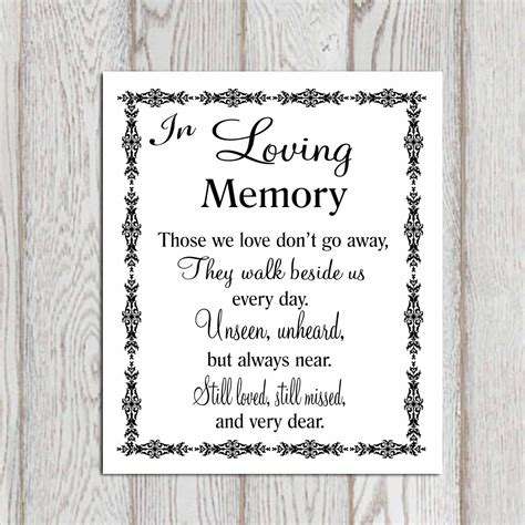 In Loving Memory Printable Printable Word Searches