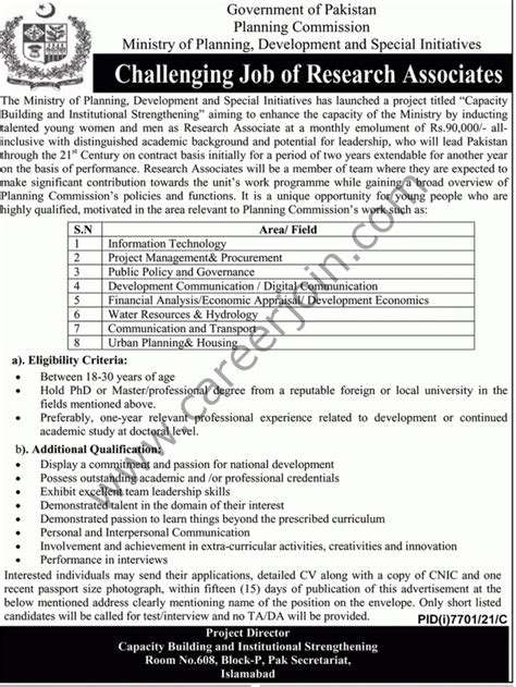 Ministry Of Planning Development And Special Initiatives Jobs May 2022