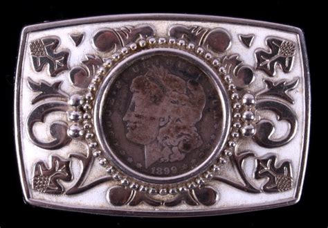 1899 Morgan Silver Dollar Belt Buckle