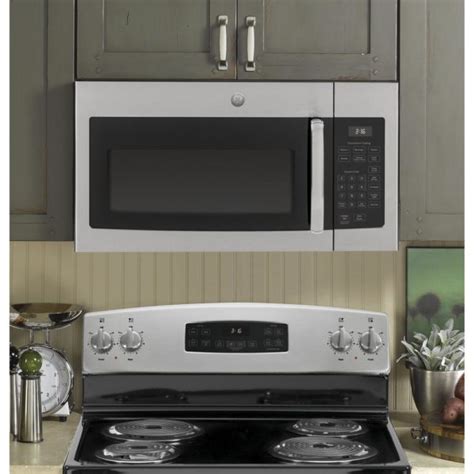 Ge 16 Cu Ft Over The Range Microwave In Stainless Steel Hodgins