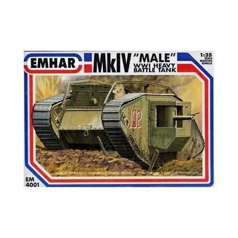 Emhar Mkiv Andmaleand Wwi Heavy Battle Tank 135th Scale Plastic Model Kit