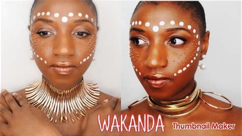 Black Panther Wakanda Makeup Tribal Scar By Yabom Sesay Youtube