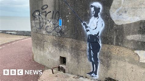 Council Hires Security To Guard Banksy Style Harwich Mural Bbc News
