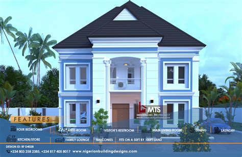 4 Bedroom Duplex Nigerian Building Designs