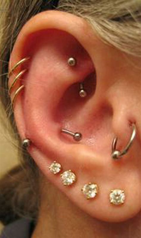 Nur Swarovski Circle Crystal Ear Piercing Jewelry 16g Earring
