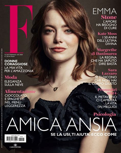 Emma Stone F Magazine January 2024 Issue • Celebmafia