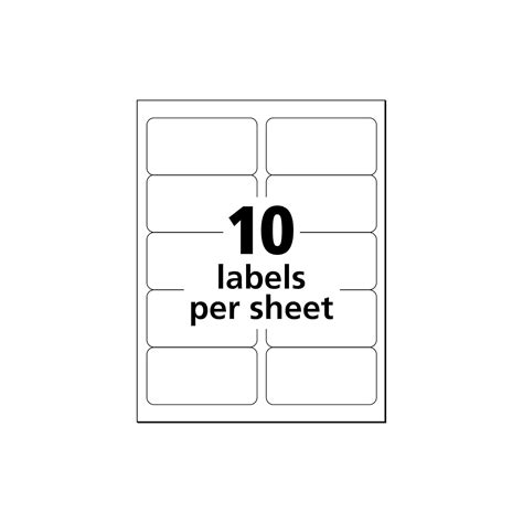 Avery Label Template 18163