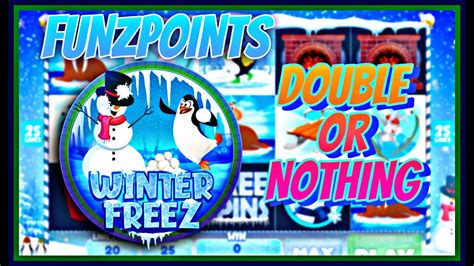 Double Or Nothing Funzpoints Winter Freez Online Slots Win Real Money Youtube