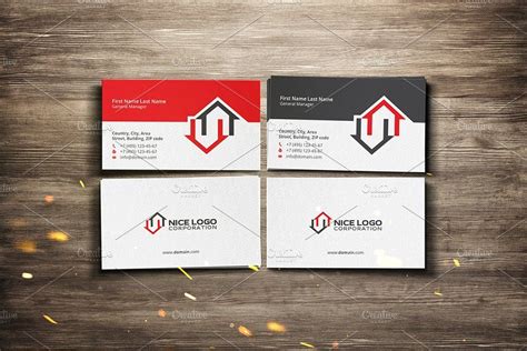 Two Houses Business Card Business Cards Cards Vector Logo