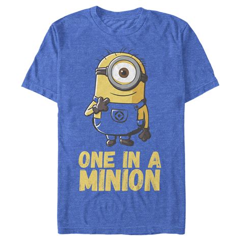 Despicable Me Despicable Me Mens Minions One In A Minion T Shirt