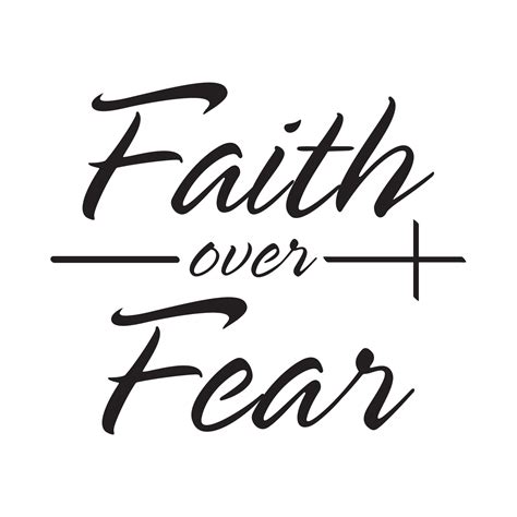 Faith Over Fear Tshirt Design Vector 7331466 Vector Art At Vecteezy