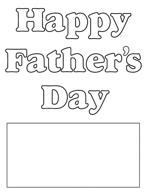 Father S Day Template Printable Printable Templates