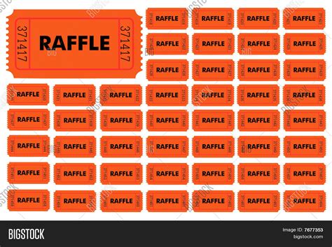 Raffle Tickets Vector And Photo Free Trial Bigstock