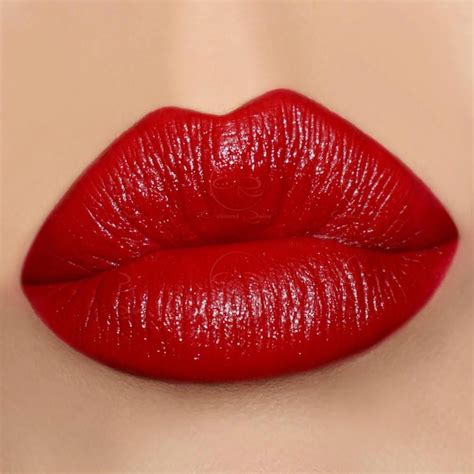 Cherry Blossom Blue Based Red Lipstick Swatch On Olive Skin Lipsticks Blue Based Red