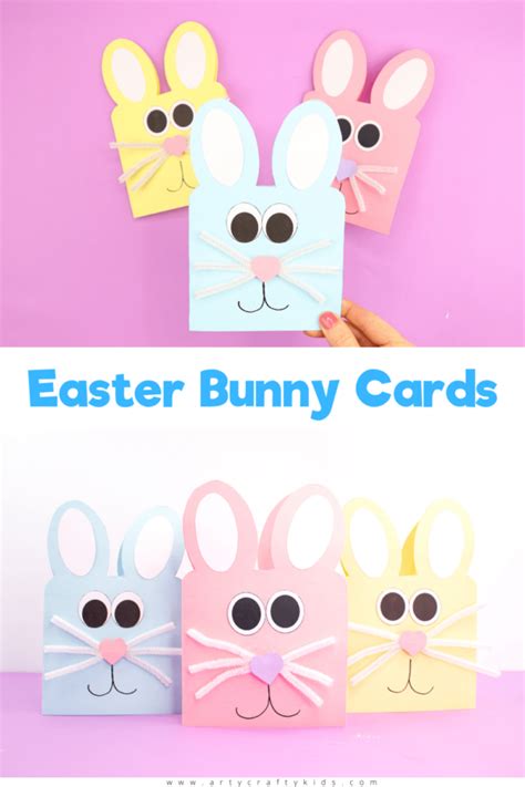 Easy Easter Bunny Cards Arty Crafty Kids