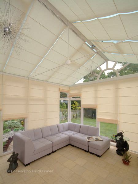 As for ul/etl wet sunroom ceiling fans, they can be operated in areas that are directly exposed to water. Gallery | Pure Roman Blinds | Conservatory interiors ...
