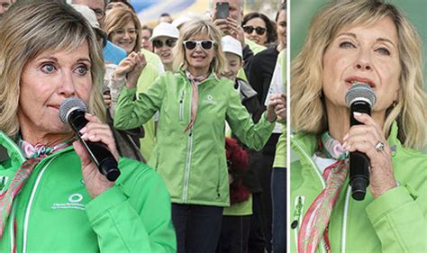 Olivia Newton John Cancer Grease Star Puts On Brave Face After