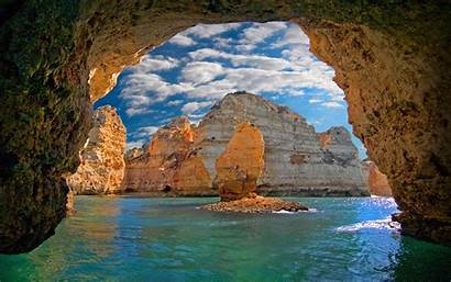 Portugal Cave Sea Island Nature Water Landscape