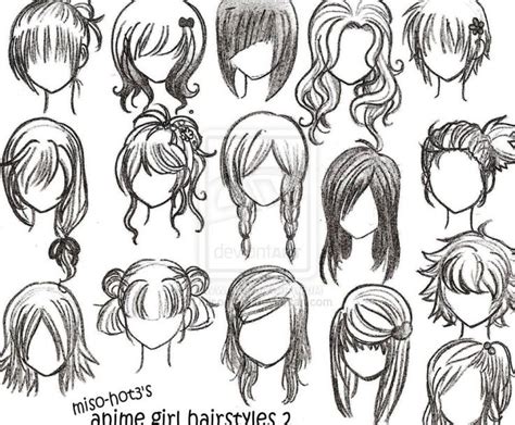How Draw Anime Girl Hairstyles Pictures Womentrendingcom Drawing And Kids In 2019