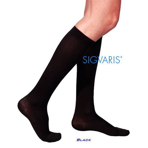 Sigvaris Cotton Womens Calf High Compression Socks 20 30 Mmhg Extra