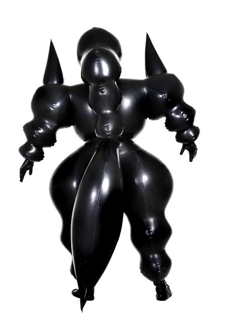 Heavy Inflatable Latex Outfit For Fun Muscle Body Suit With