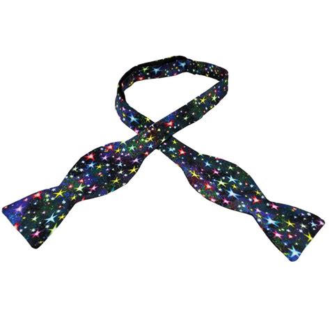 van buck multi coloured star pattern cotton men s self tie bow tie from ties planet uk