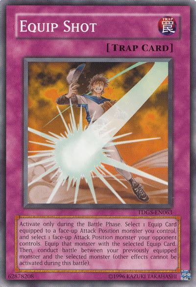 Equip spell cards are the most common type of equip card; Equip Shot | Yu-Gi-Oh! | FANDOM powered by Wikia