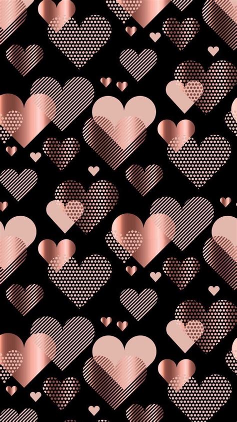 Rose Gold Heart Wallpapers Top Free Rose Gold Heart Backgrounds