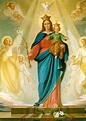 maria auxiliadora | Christian paintings, Virgin mary statue, Mother ...