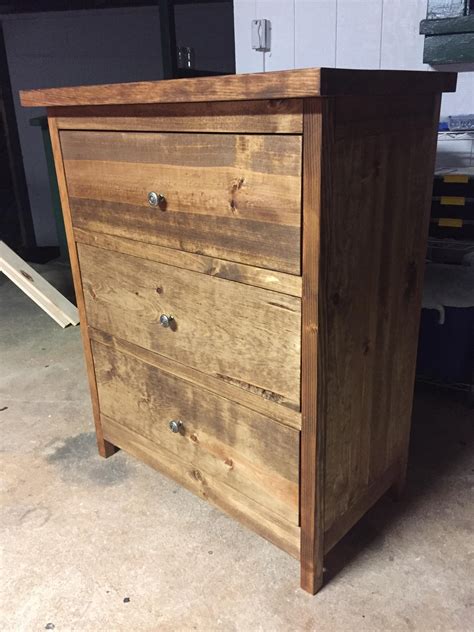 Why buy it when you can build it. Three-drawer dresser ...