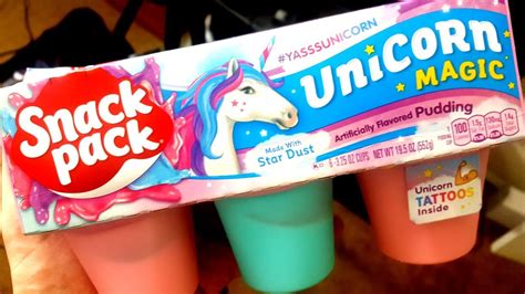 Snack Pack Unicorn Magic Pudding Youtube