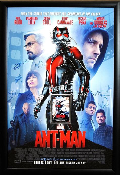 Ant Man Signed Movie Poster Ant Man Full Movie Ant Man Movie Ant